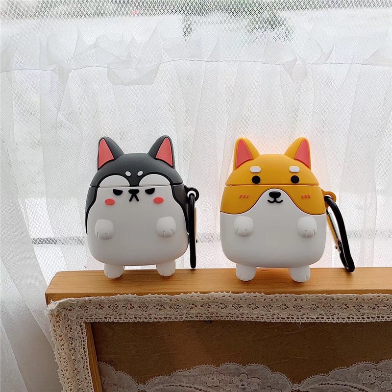 Ốp Airpods 1/2 Chó Corgi & Husky - PK422