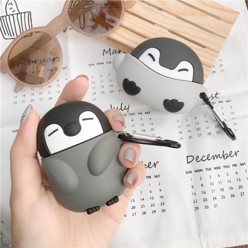 Ốp Airpods 1/2/Pro Chim Cánh Cụt - PK504