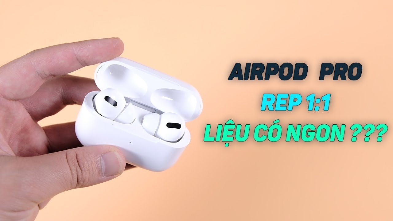 Tai Nghe Apple Airpods Pro REP 1:1 hỗ trợ sạc không dây